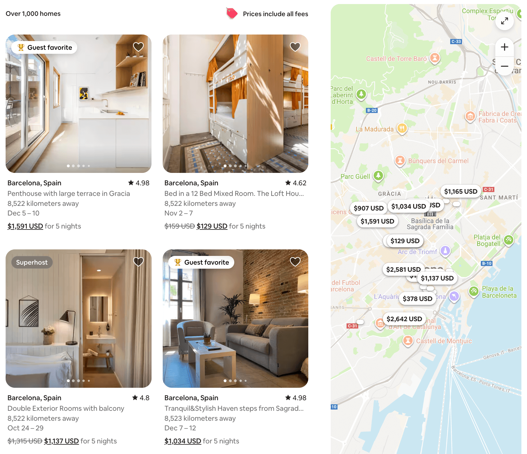 Search with Bounding Box