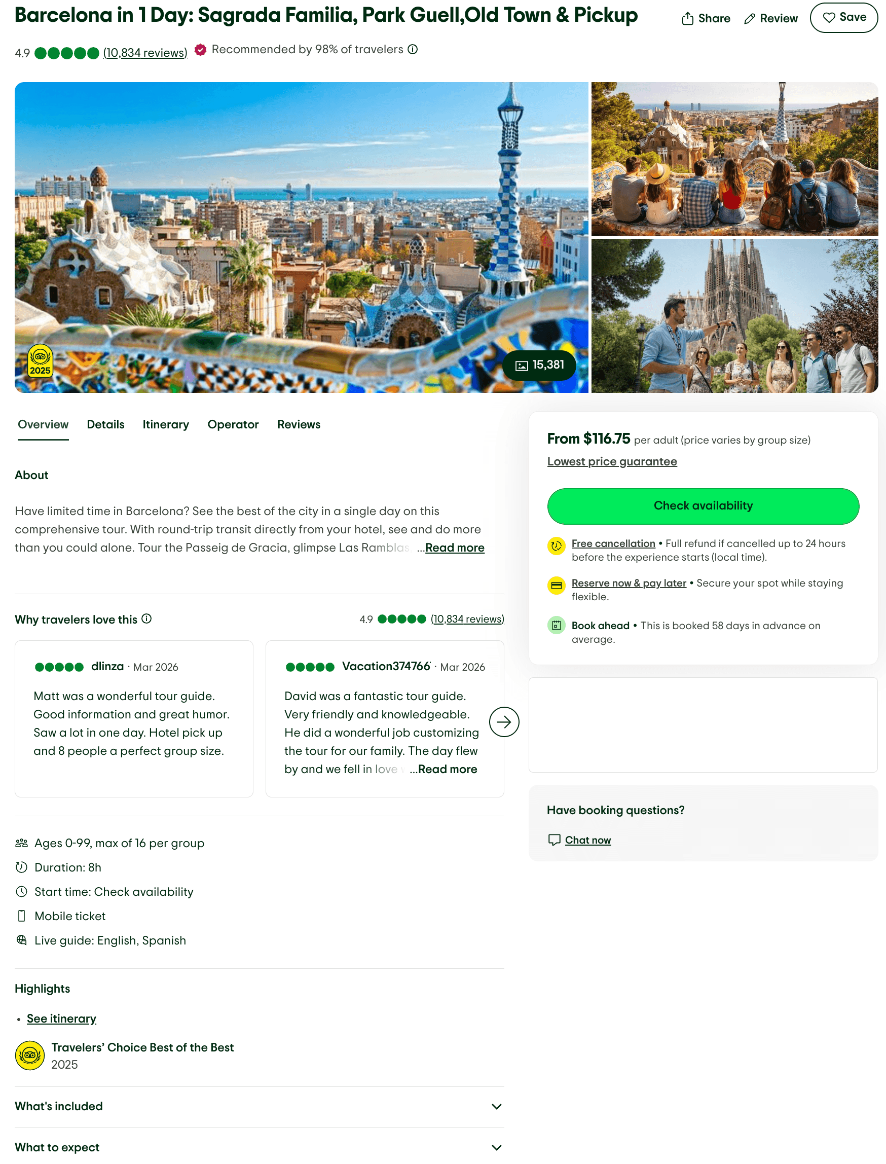 Attraction Listings