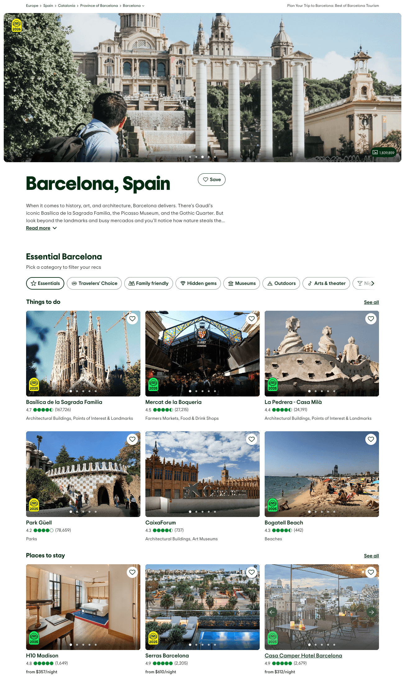 Destinations