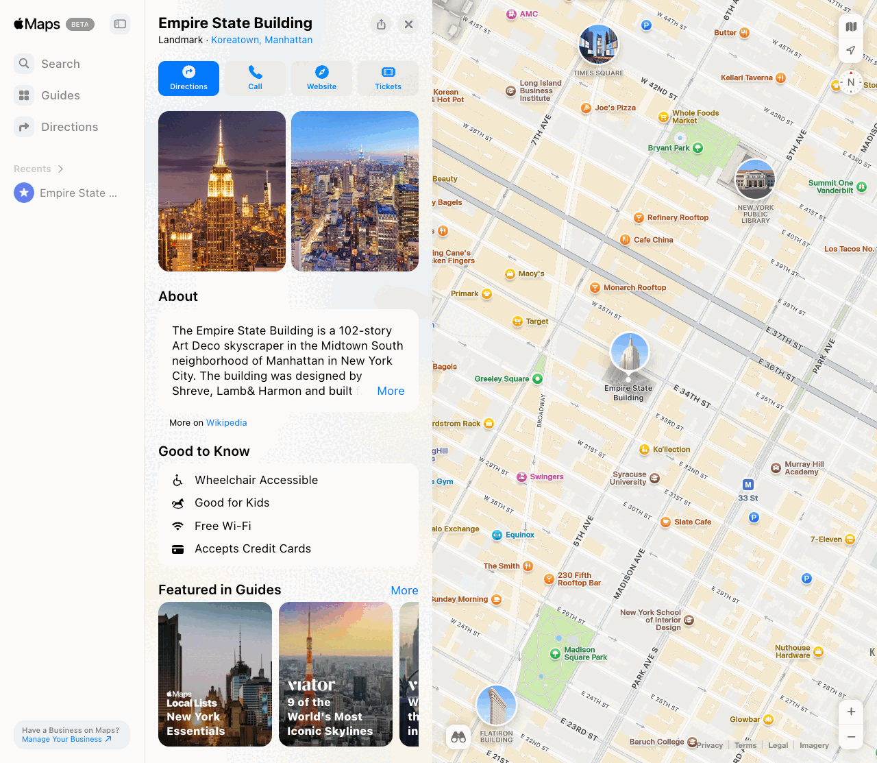 Apple Maps Places API